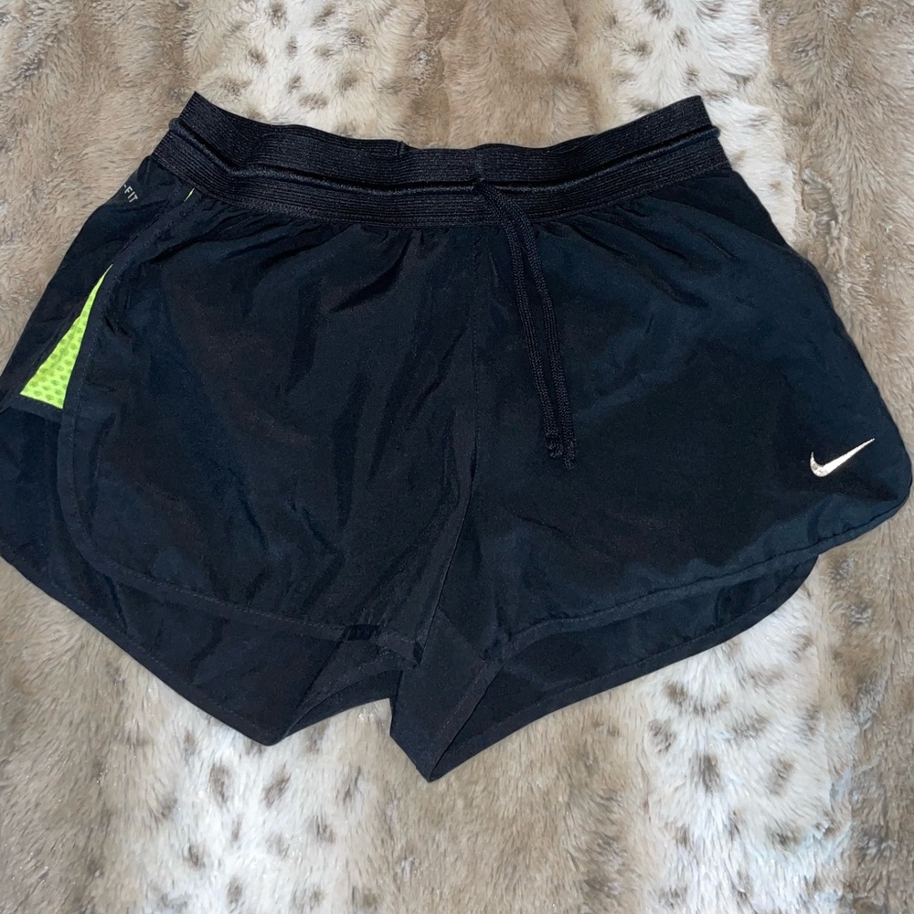 Nike Running Shorts with Yellow Panel